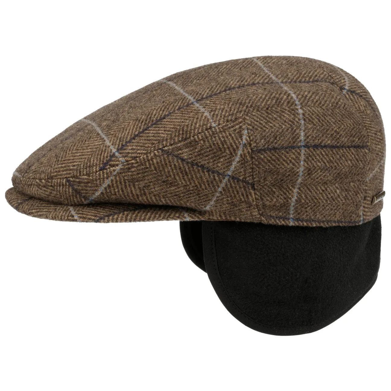 Kent Wool Ivy Plaid Cap with Earflaps by Stetson