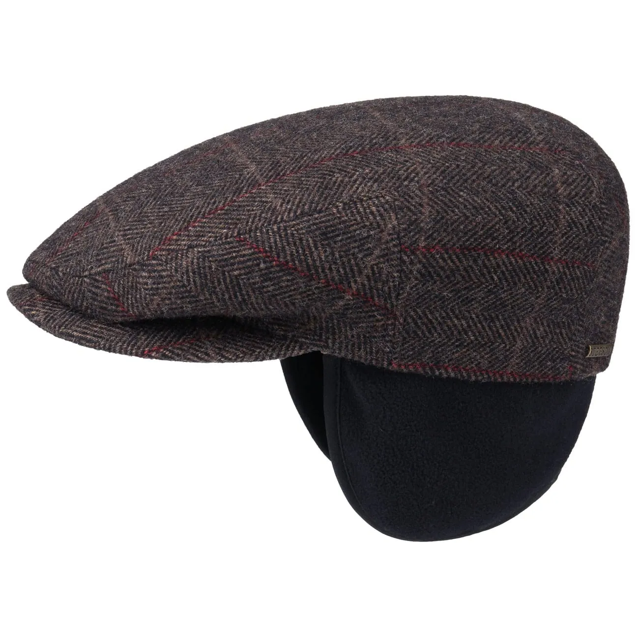 Kent Wool Ivy Plaid Cap with Earflaps by Stetson