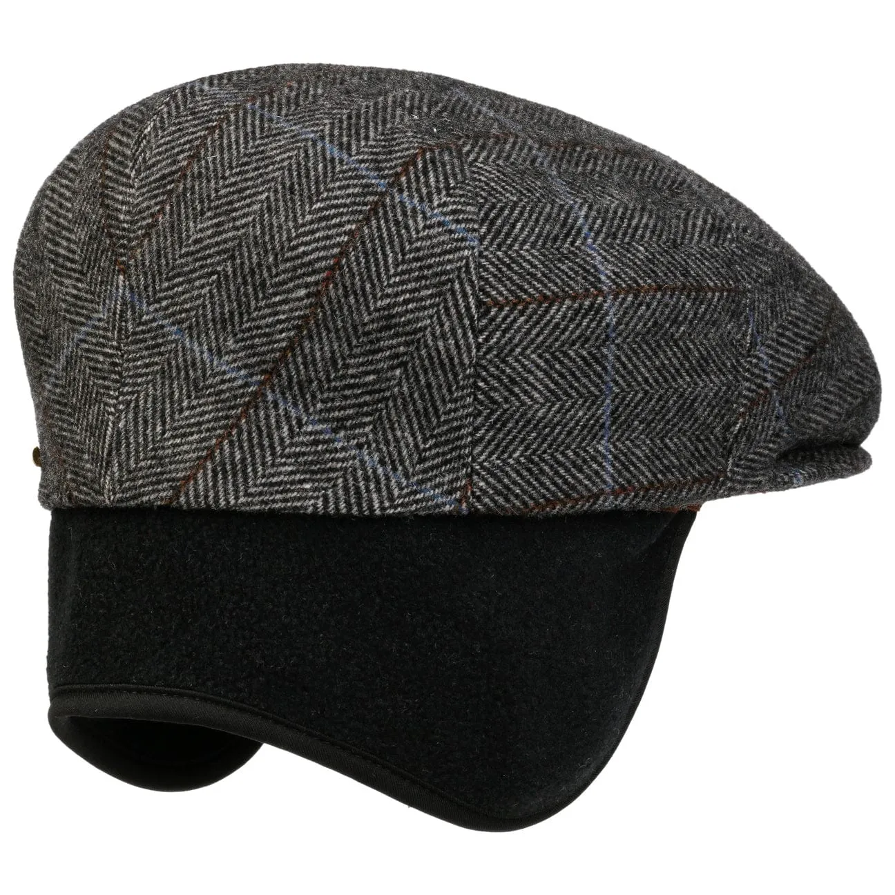 Kent Wool Ivy Plaid Cap with Earflaps by Stetson