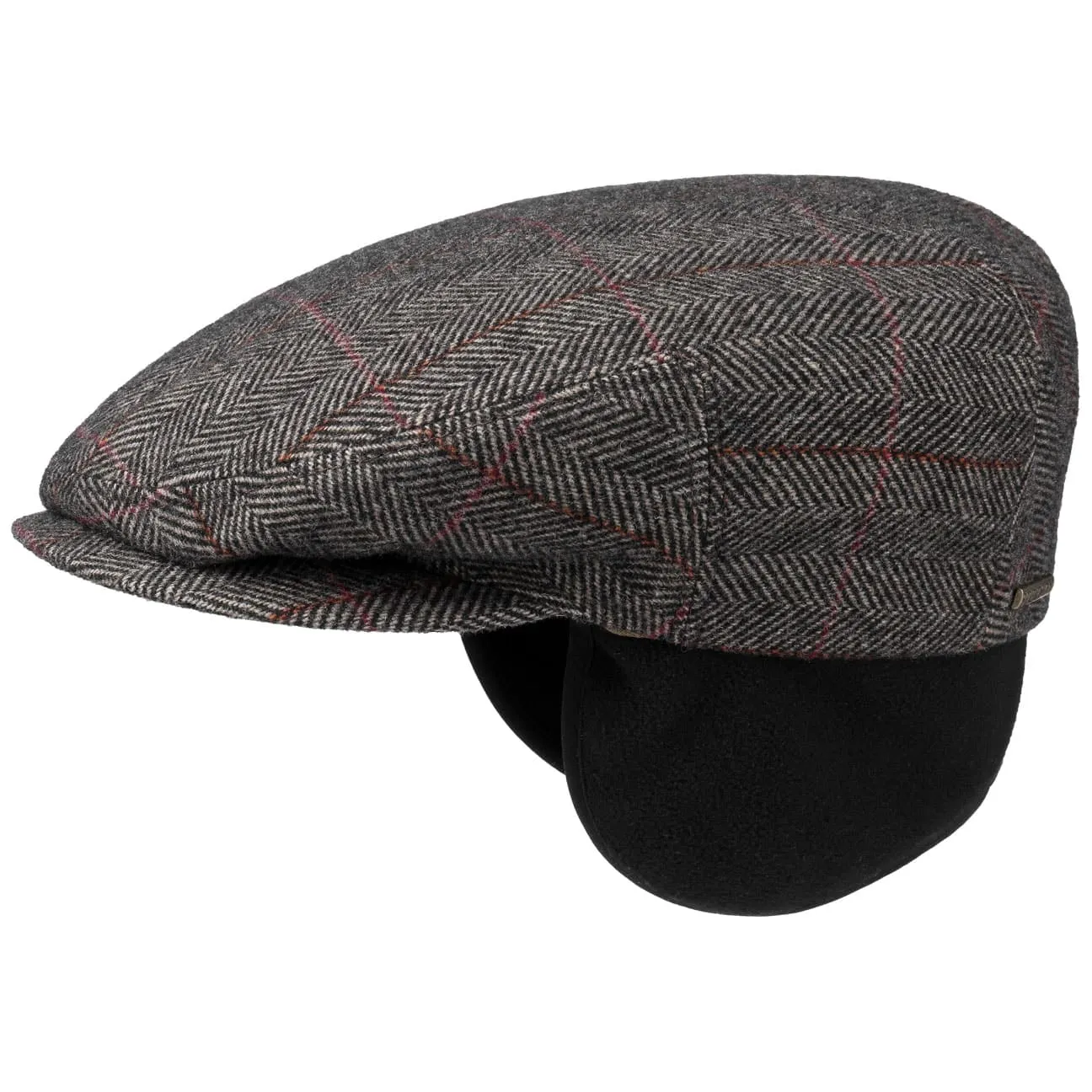 Kent Wool Ivy Plaid Cap with Earflaps by Stetson