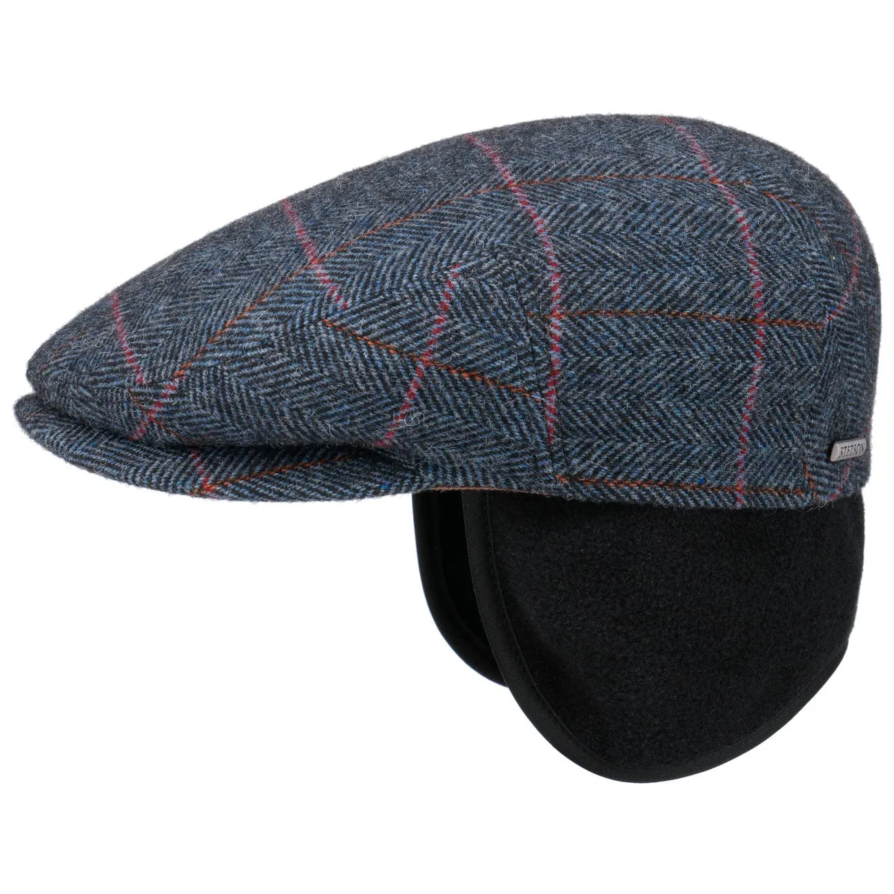 Kent Wool Ivy Plaid Cap with Earflaps by Stetson