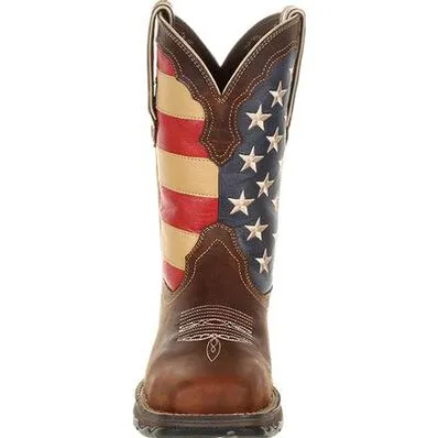 Lady Rebel Workâ by DurangoÂ Steel Toe Patriotic Flag Work Boot