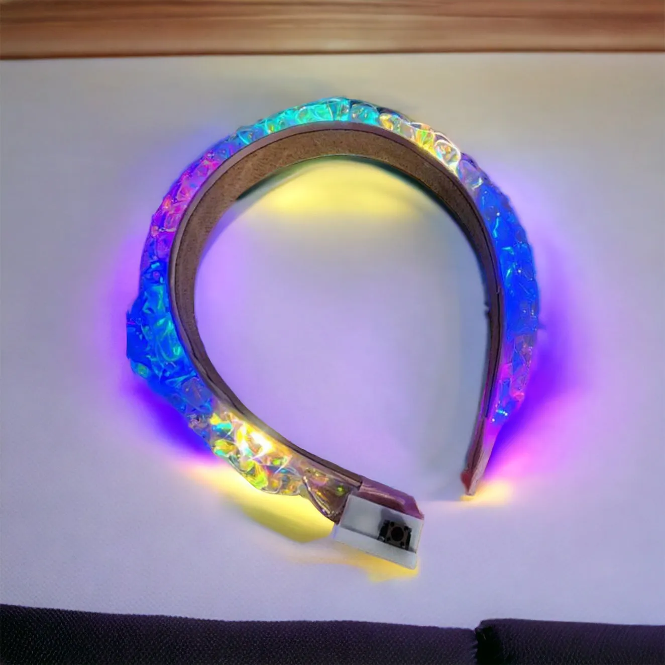 LED Headband - Light Up Headpiece, St. Patrick’s Day, Mardi Gras, Holiday Headpiece, Light Up Headband