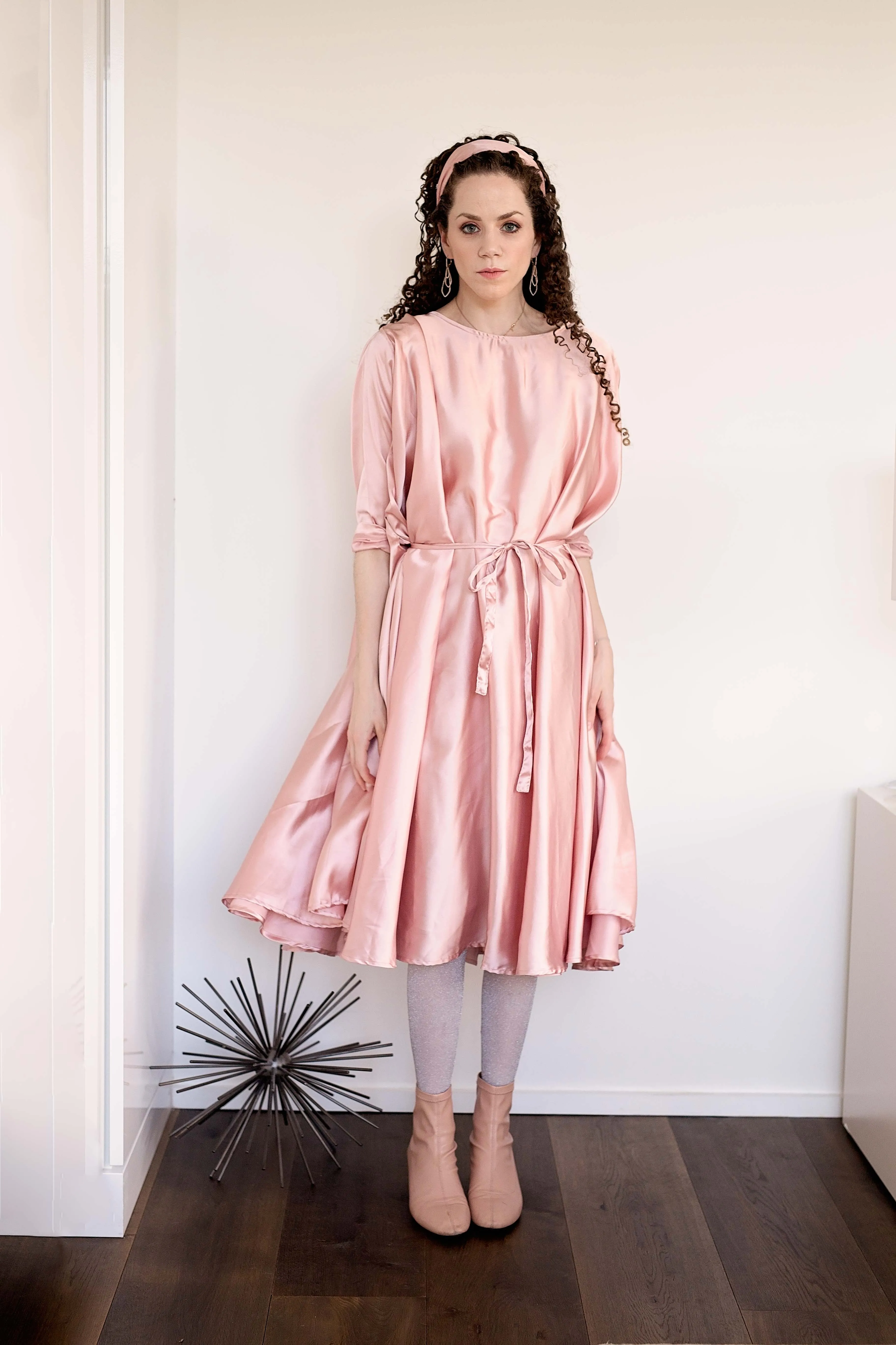 Lilly Wrap - Blush Satin