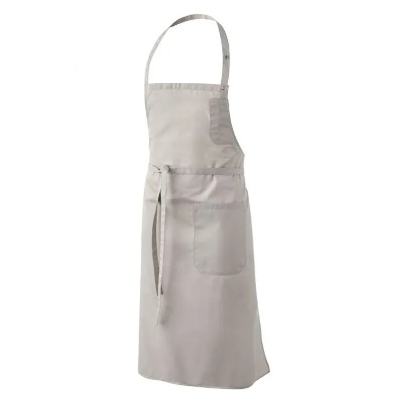 LOTI Light Gray Kitchen Apron with Bib - ROBUR