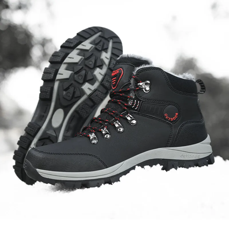 Men's Plush Non-Slip Snow Boots