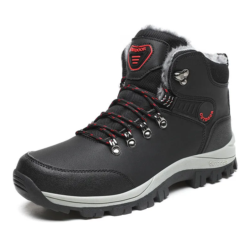 Men's Plush Non-Slip Snow Boots