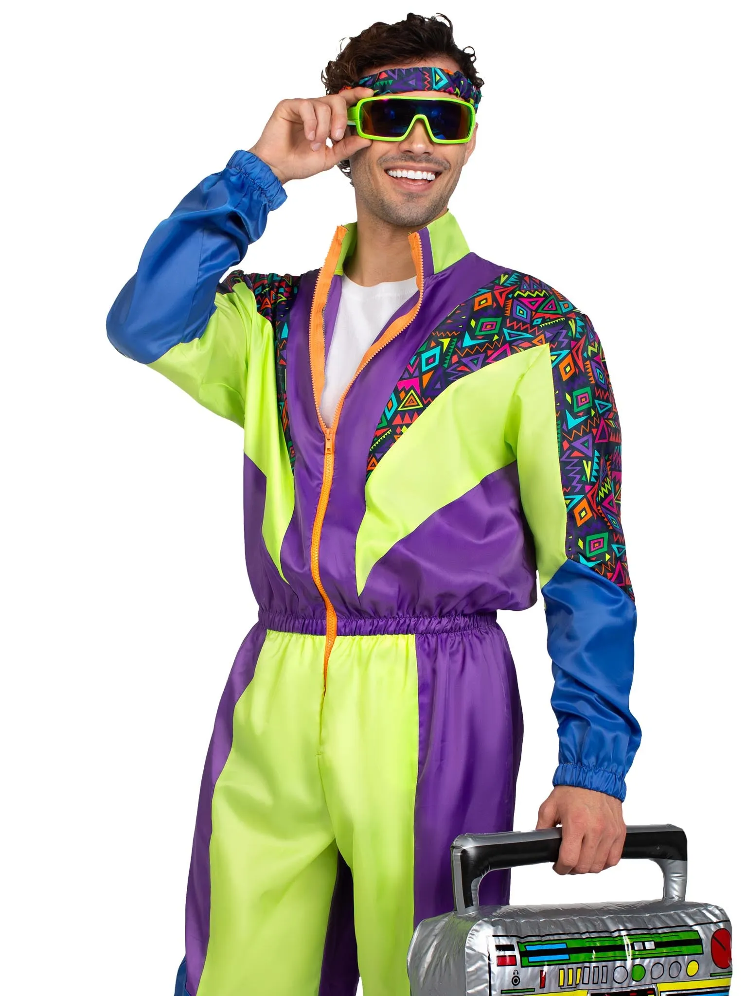 Men's Retro 80s Tracksuit Costume