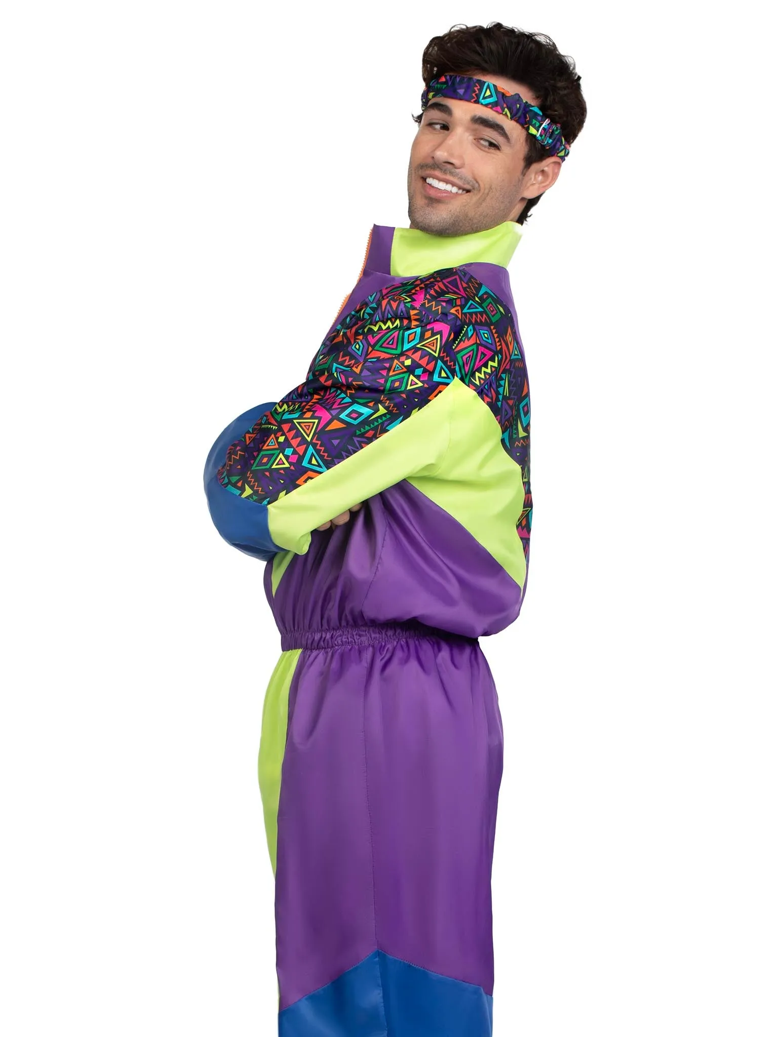 Men's Retro 80s Tracksuit Costume