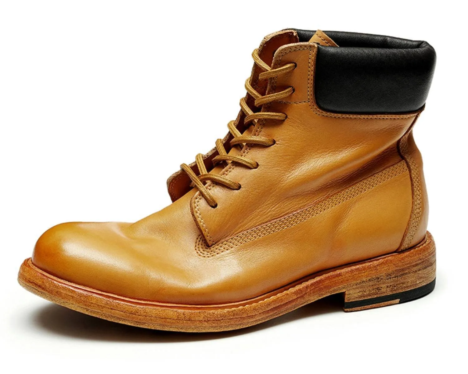 Men's Vintage-Style Leather Boots - Durable Skin Boots for Casual Wear