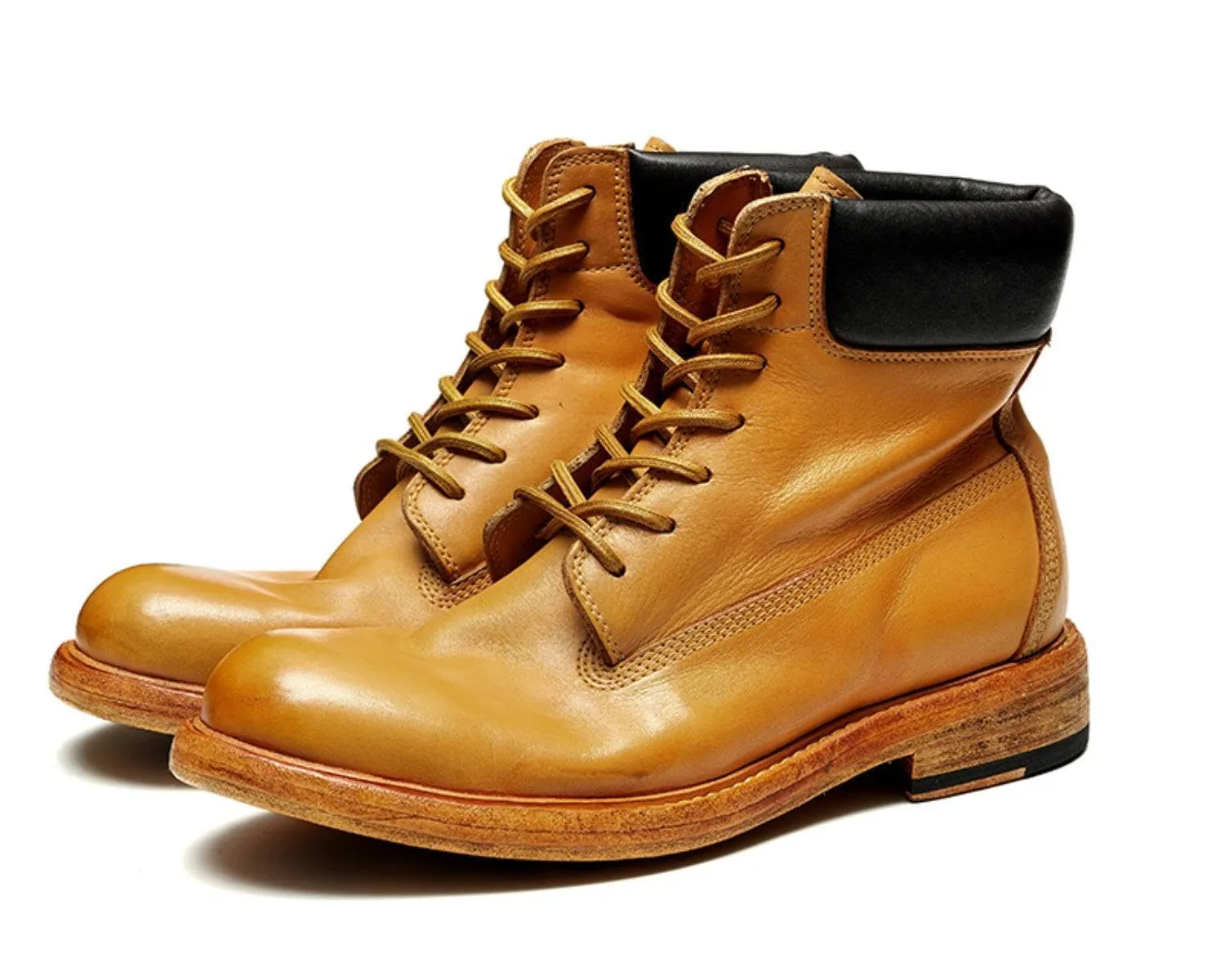 Men's Vintage-Style Leather Boots - Durable Skin Boots for Casual Wear