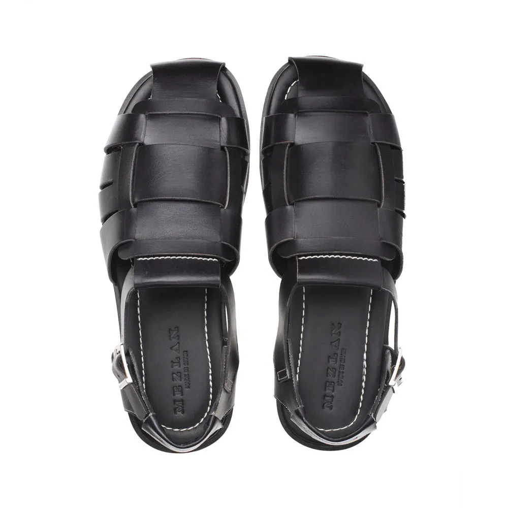 Mezlan Fisherman Sandal Black