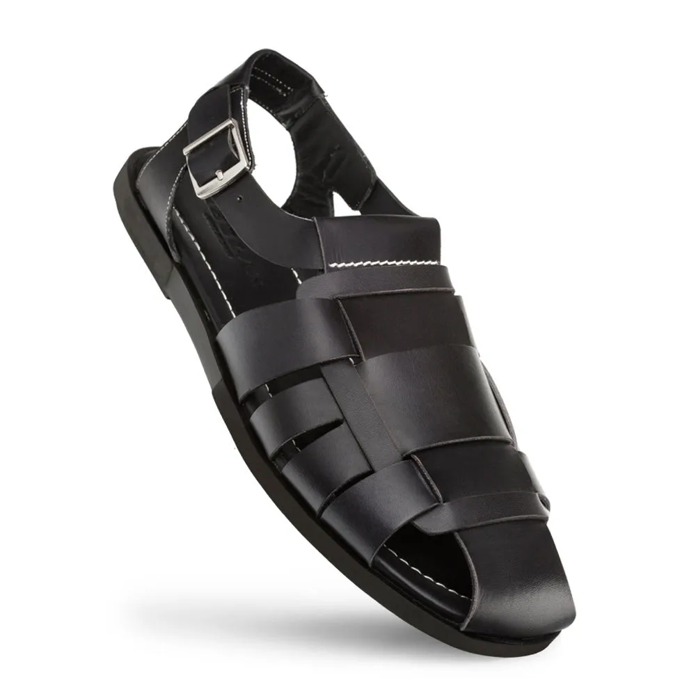 Mezlan Fisherman Sandal Black