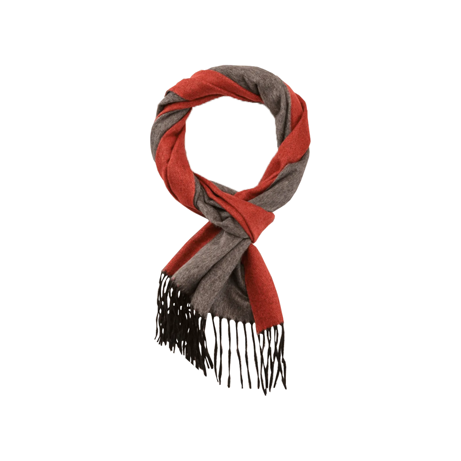 Mirror Two-Tone Cashmere Silk Scarf