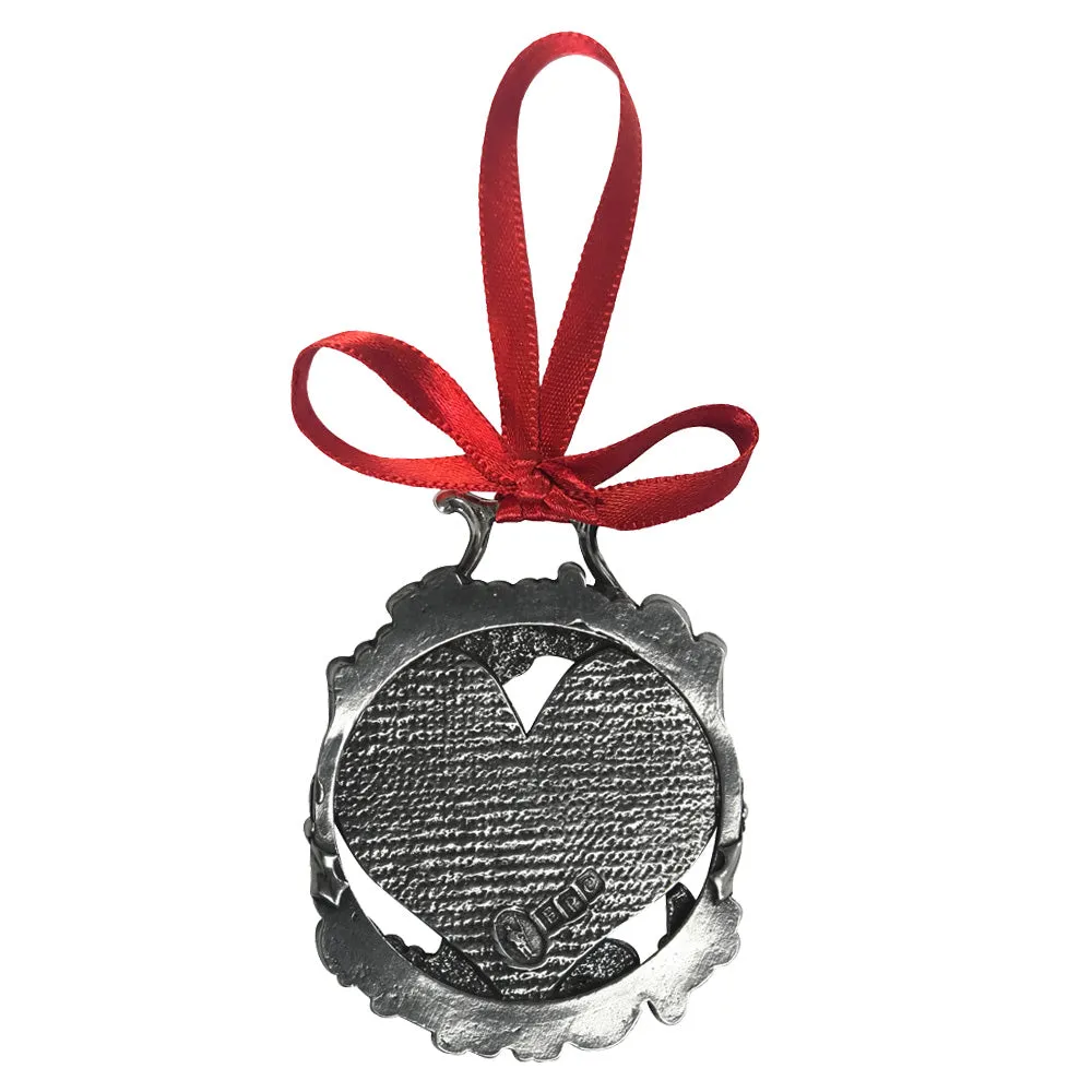 Missing You At Christmas Tree Pewter Ornament Bauble Decoration