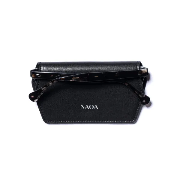 Naoa Slimline Glasses Case in Black