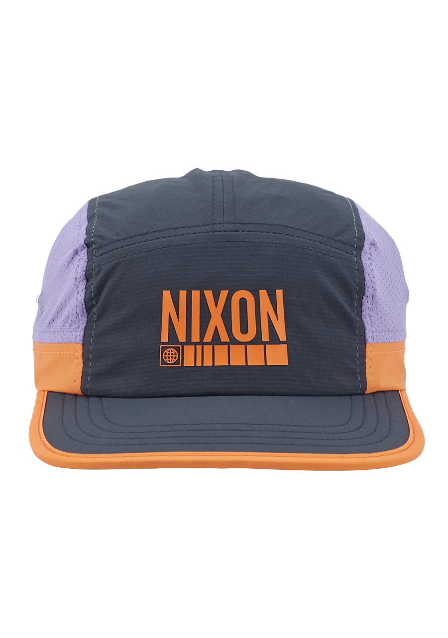 Night Runner Strapback Hat - Dark Slate / Plum