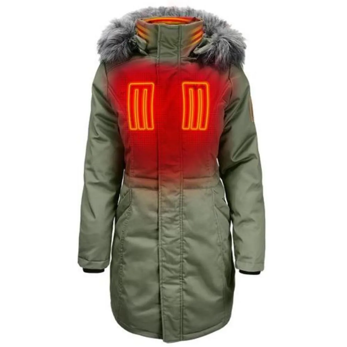 Open Box ActionHeat 5V Women's Battery Heated Parka Jacket