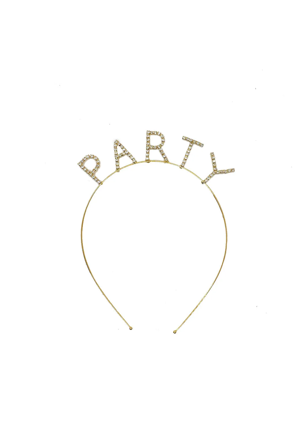 PARTY Headband - Gold & Rhinestone