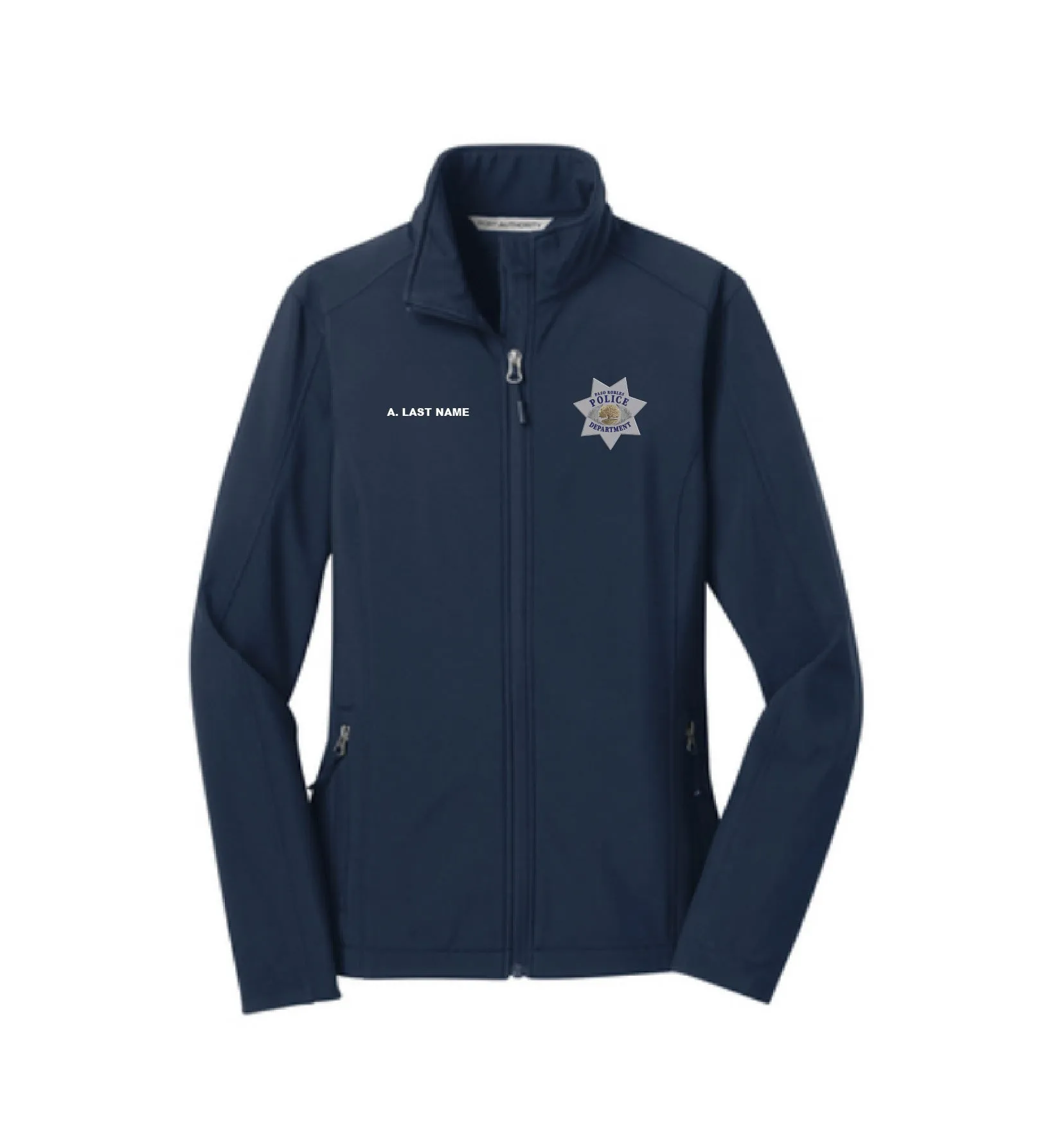 Paso Robles Police Dept. Ladies Soft Shell Jacket - EMB