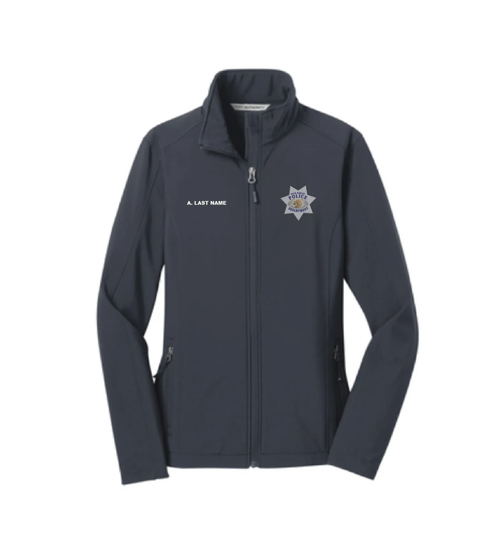 Paso Robles Police Dept. Ladies Soft Shell Jacket - EMB