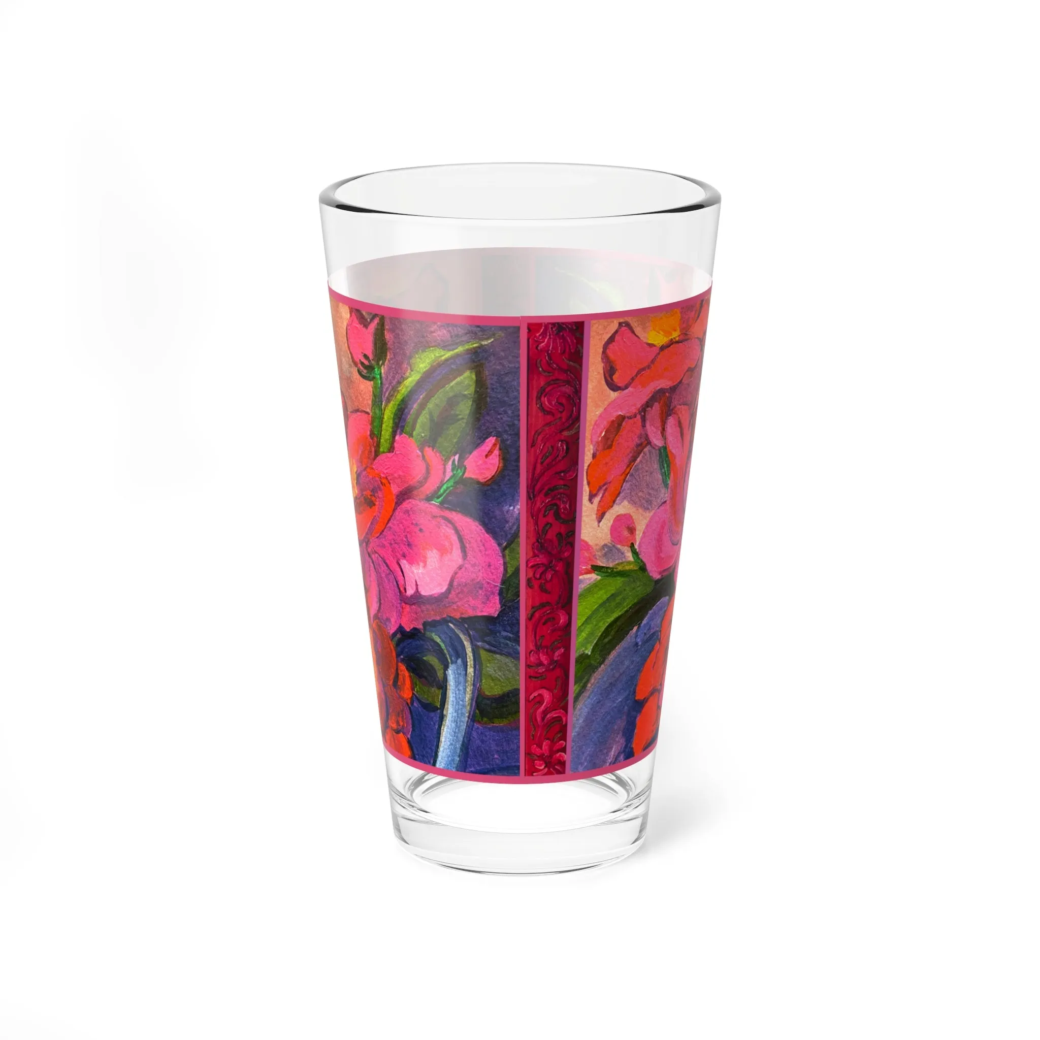 Pint/Cocktail Glasses - Pink Magnolias