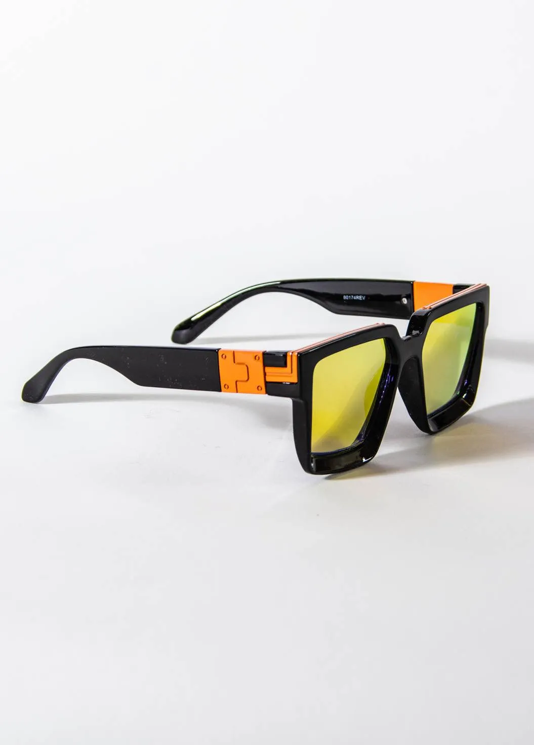 Polarized Gradient Rectangular Sunglasses