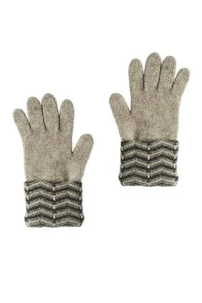 Possum Merino Multi Tone Cuff Gloves