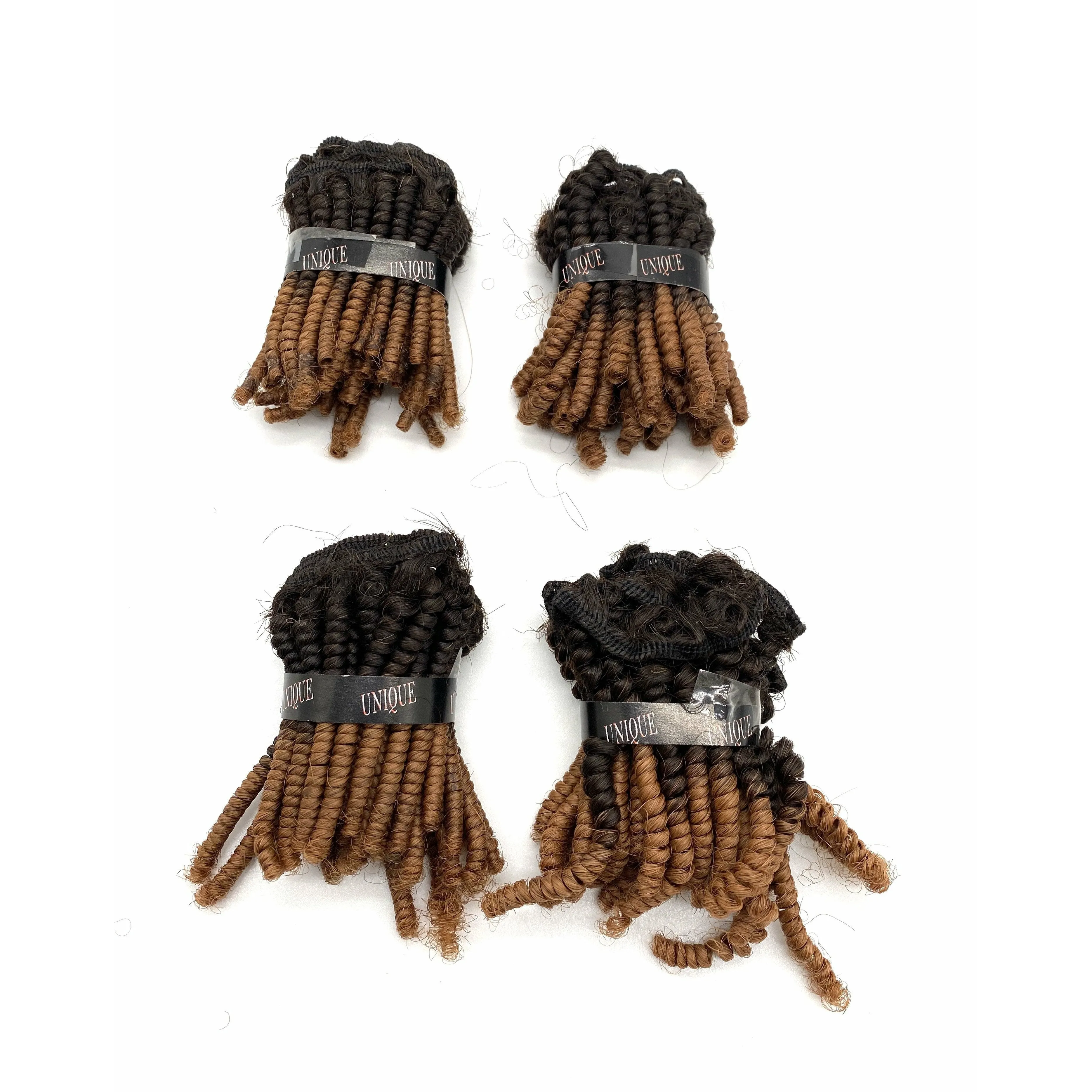 Predifrntial Hair' Unique Human Hair Tiny Afro 4 piece set