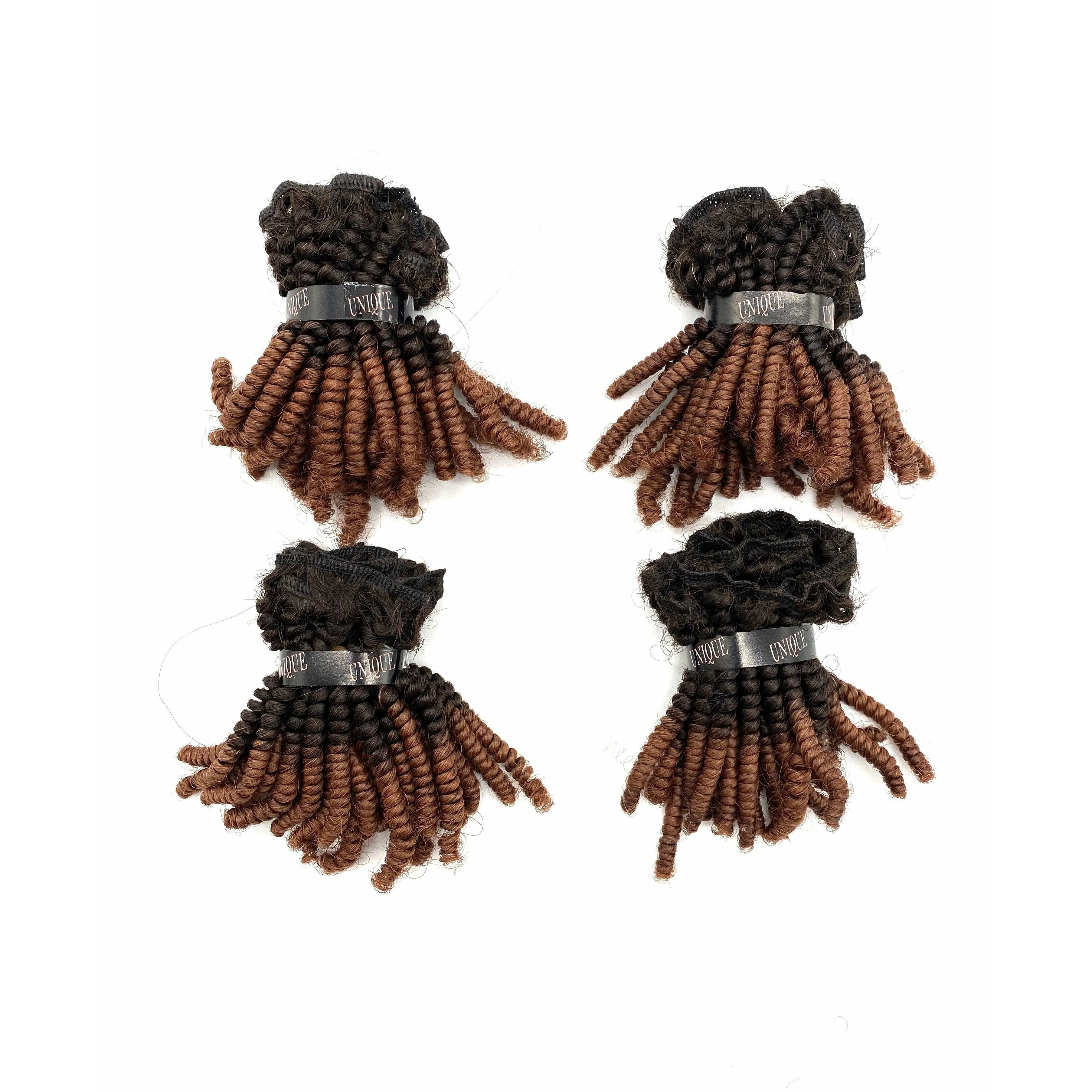 Predifrntial Hair' Unique Human Hair Tiny Afro 4 piece set