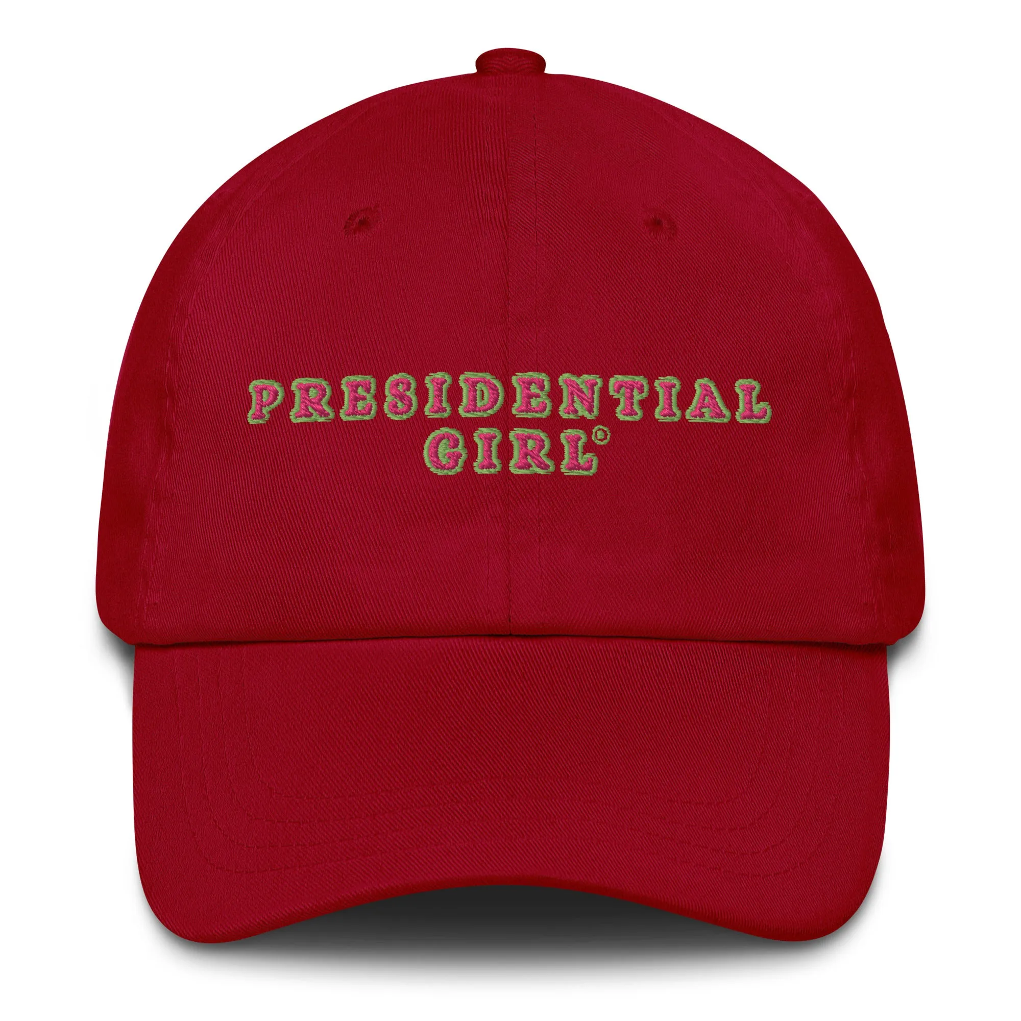 PRESIDENTIAL GIRL®- GREEN AND PINK CAP