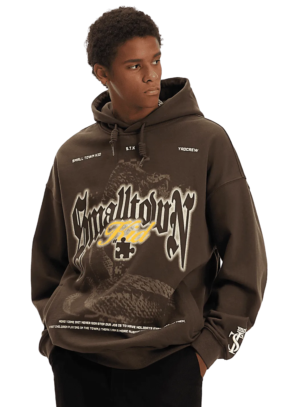 Retro Anaconda Print Hoodie