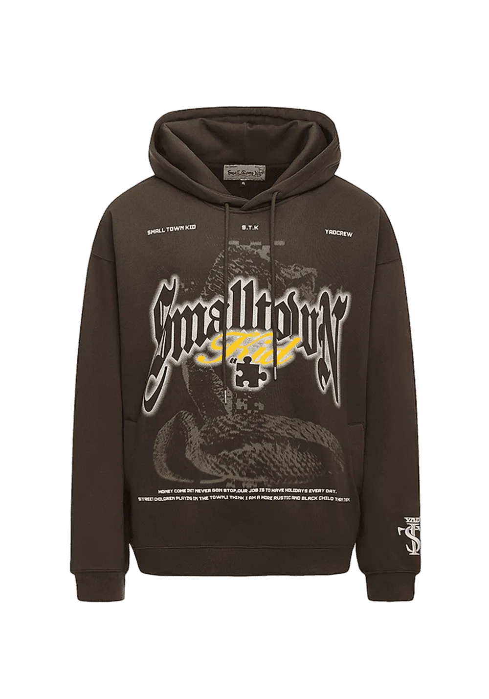 Retro Anaconda Print Hoodie