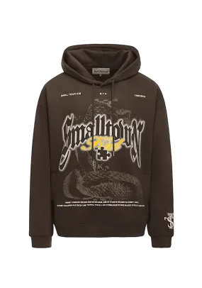 Retro Anaconda Print Hoodie