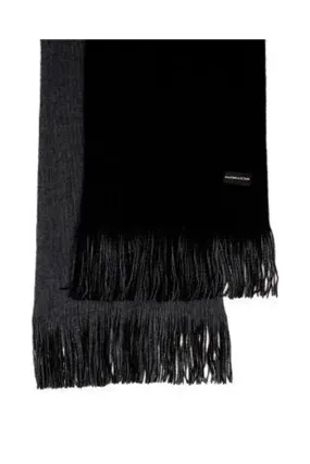 Reversible Black Grey Scarf - Brand New