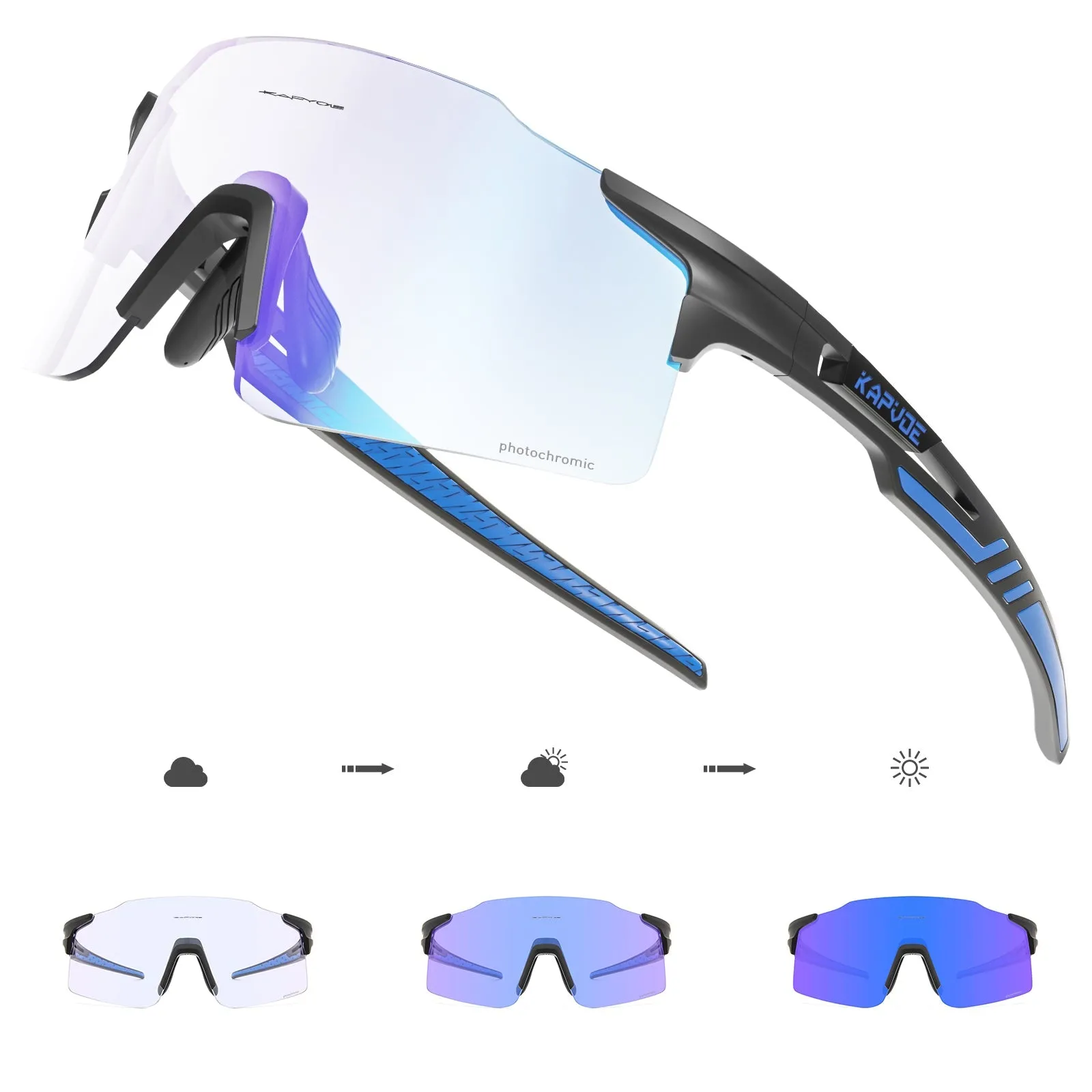 REVO Kapvoe X27 Rimless Photochromic Sunglasses