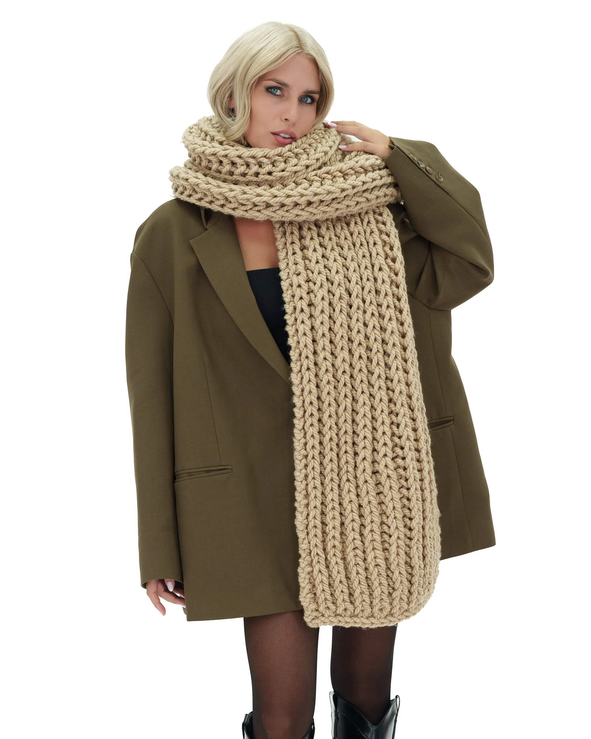 Ribbed Chunky Scarf