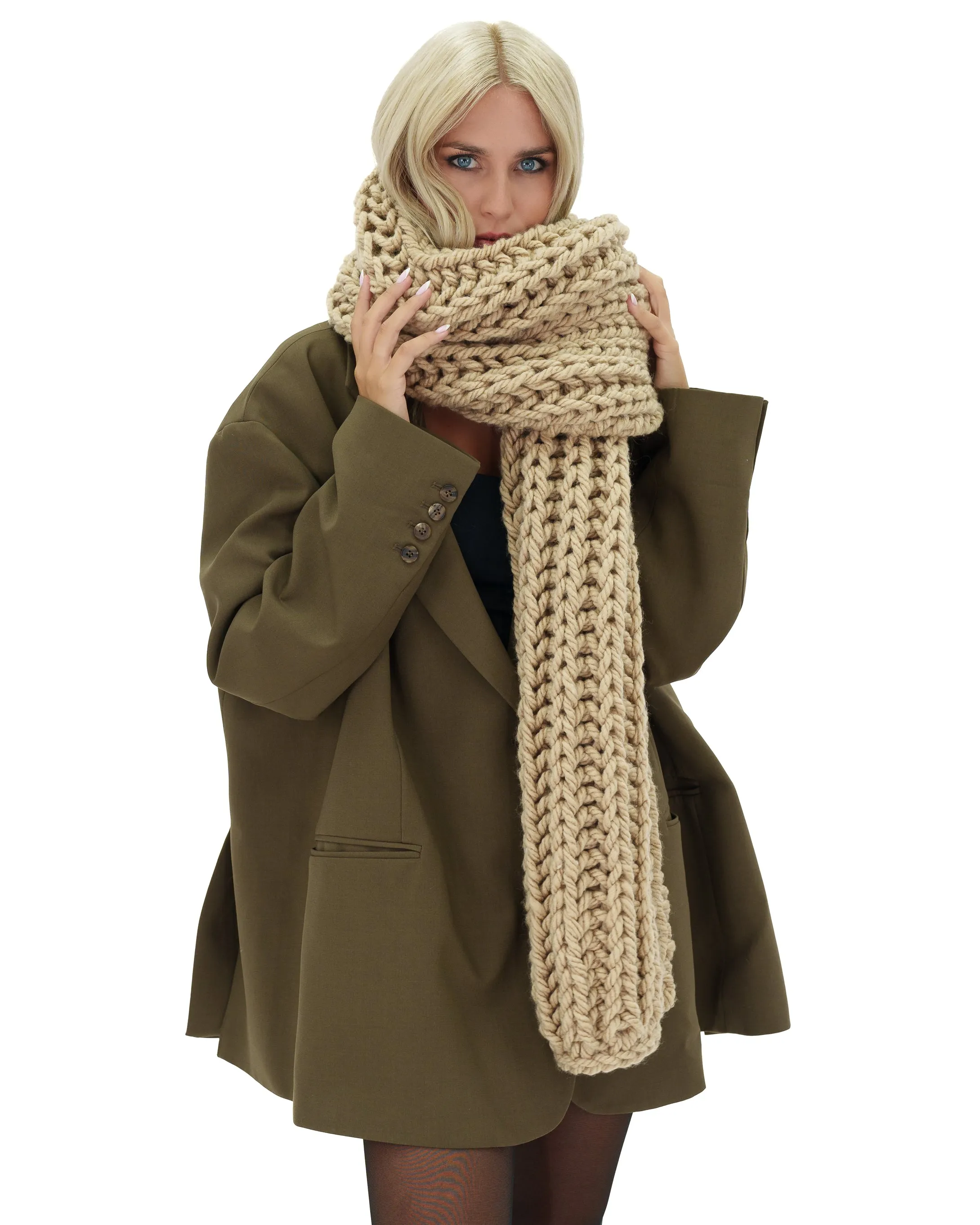 Ribbed Chunky Scarf