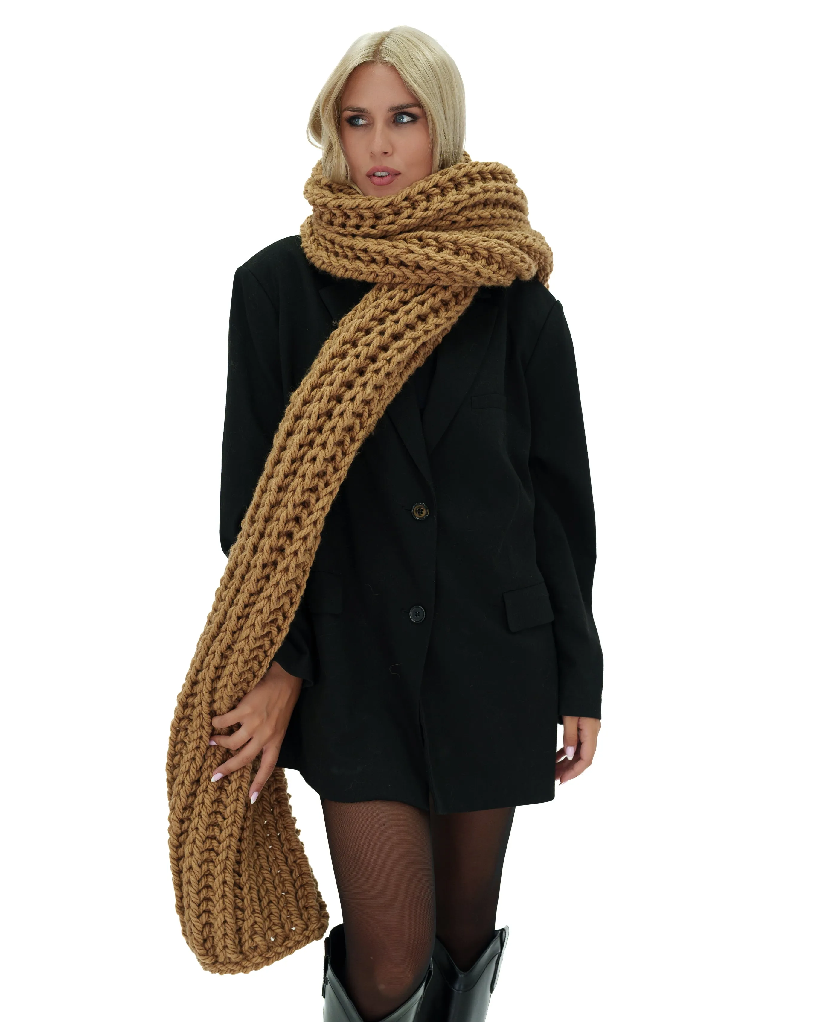 Ribbed Chunky Scarf