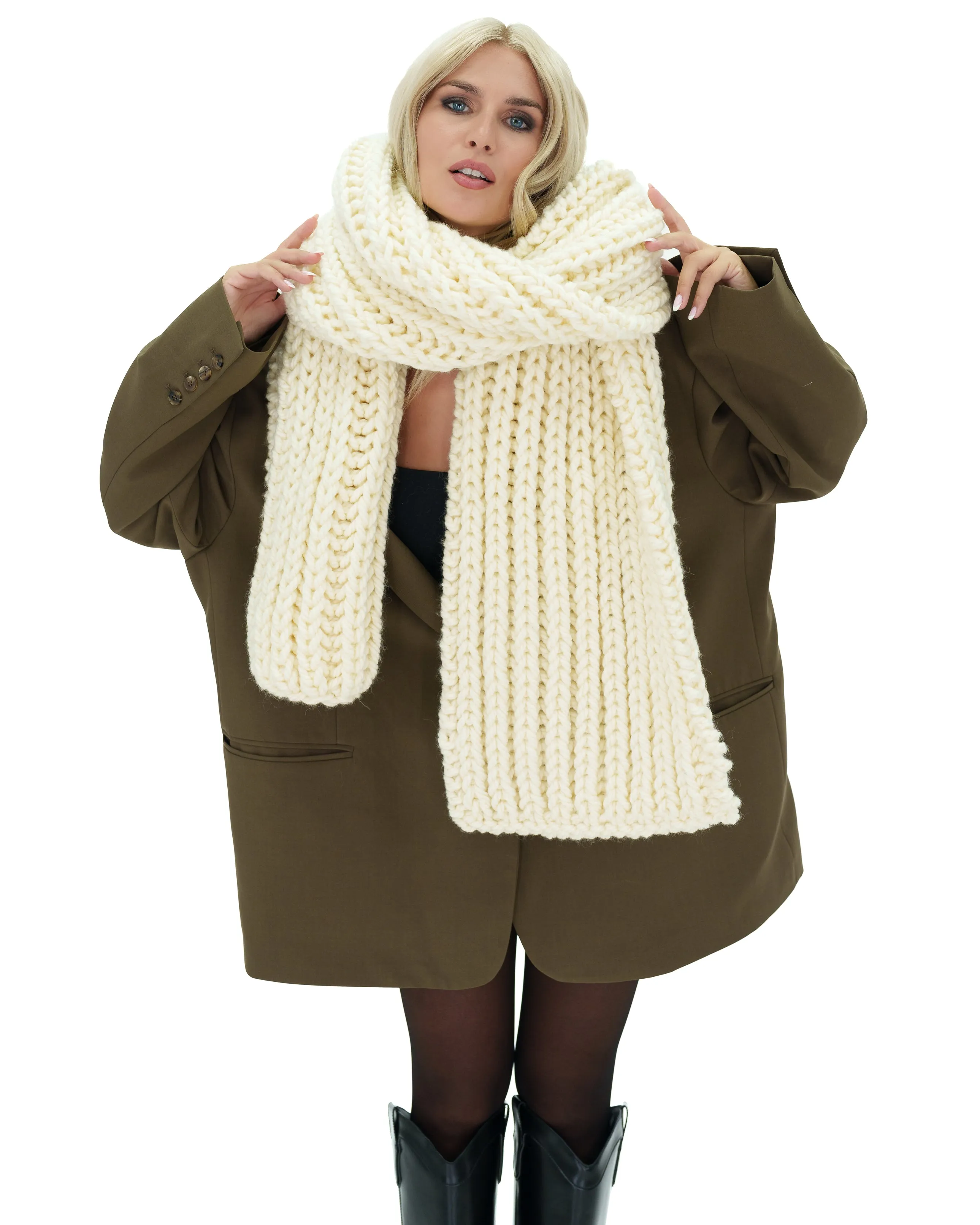 Ribbed Chunky Scarf