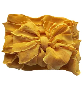 Rockin Royalty - Mustard Ruffled Headband