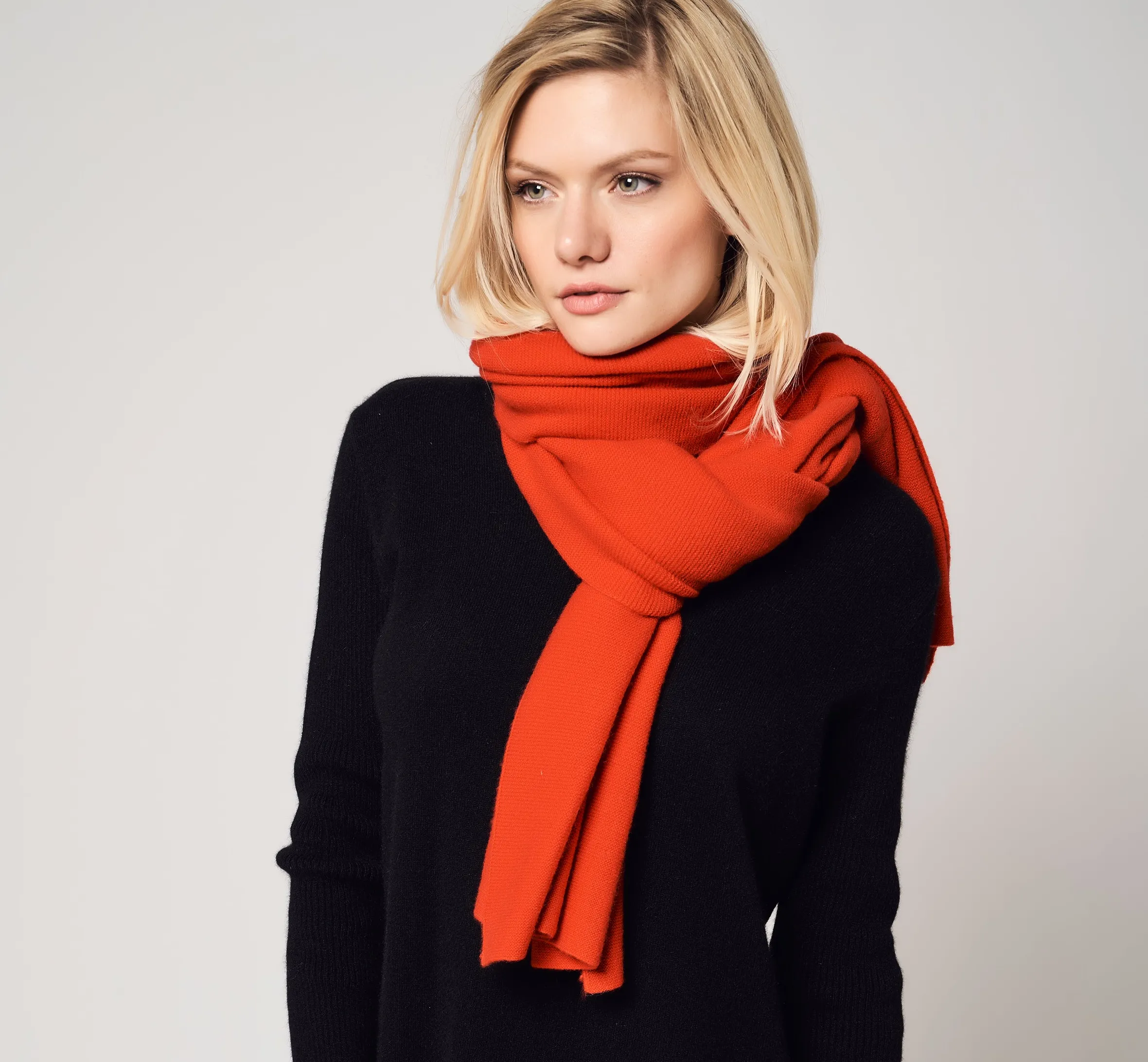 Sharp Print Cashmere Scarf