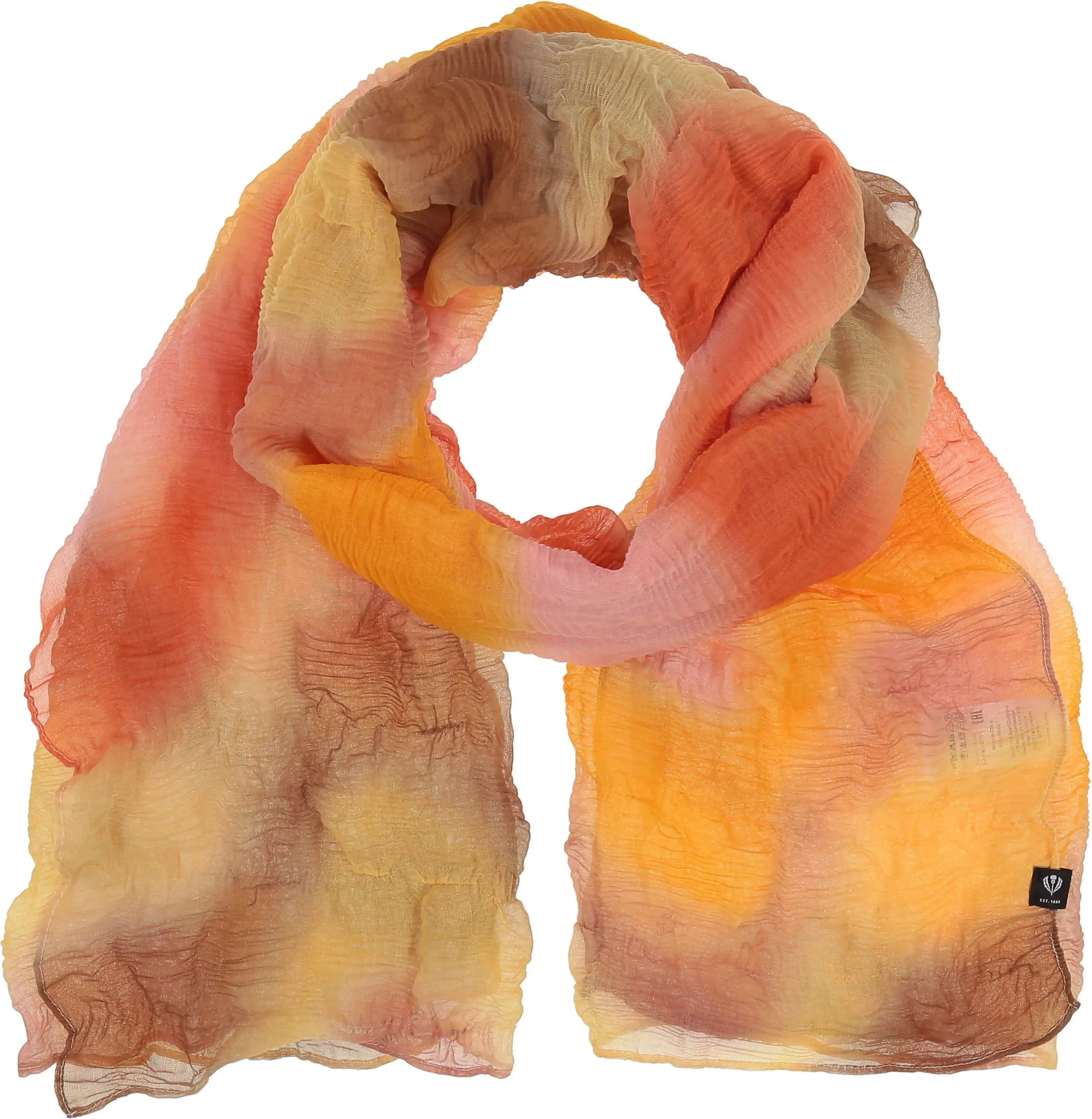 Sustainability Edition Misty color Plissé Scarf