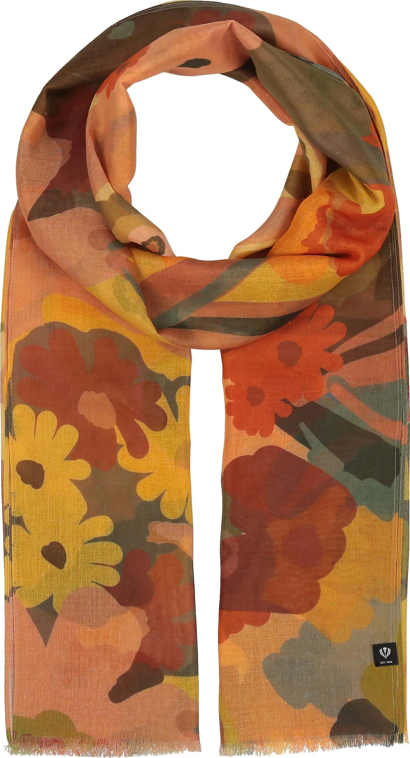 Sustainability Edition Retro Flowers Recycled Scarf