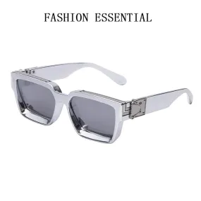 Timeless Opulence: Square Oversized Millionaire Fashion Glasses - Vintage Glamour Luxury Sunglasses for Men