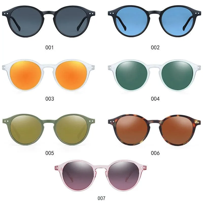 Vintage Chic: Small Round Frame Polarized Sunglasses for Men