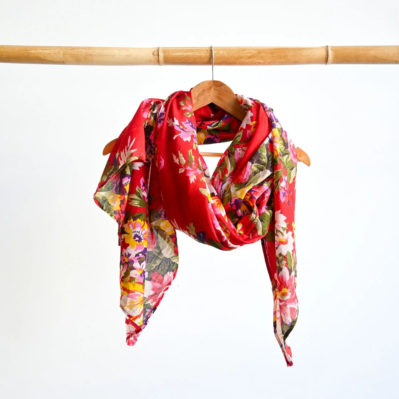 Vintage Floral Scarf