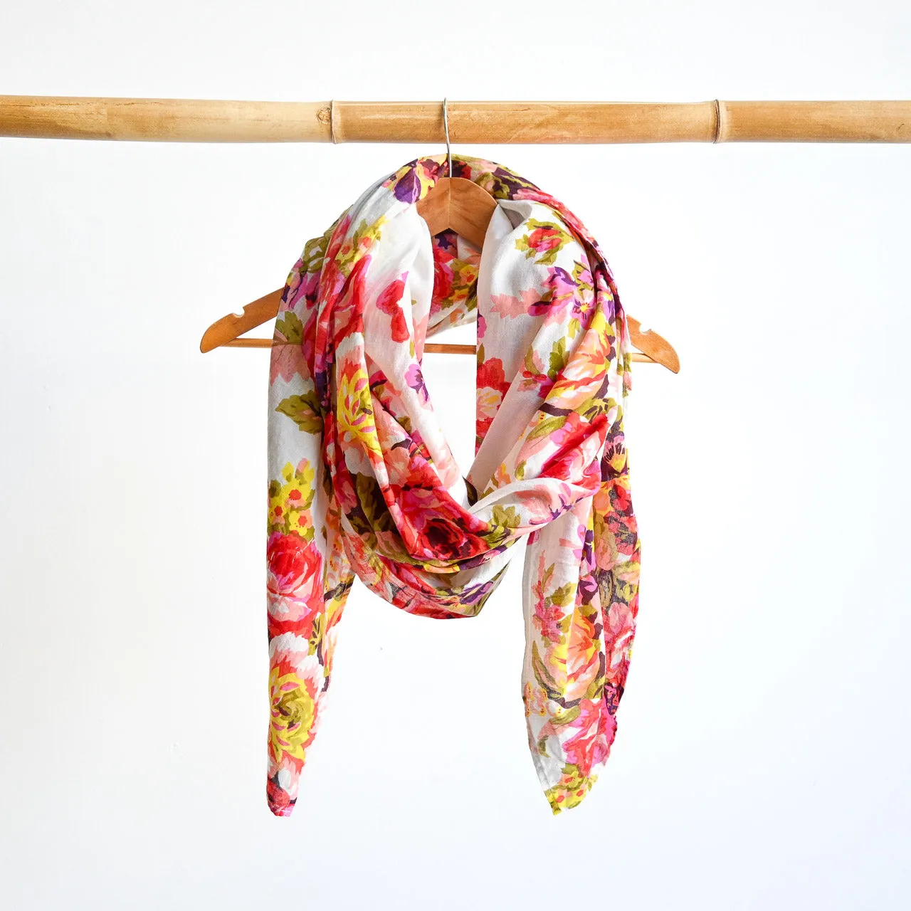 Vintage Floral Scarf