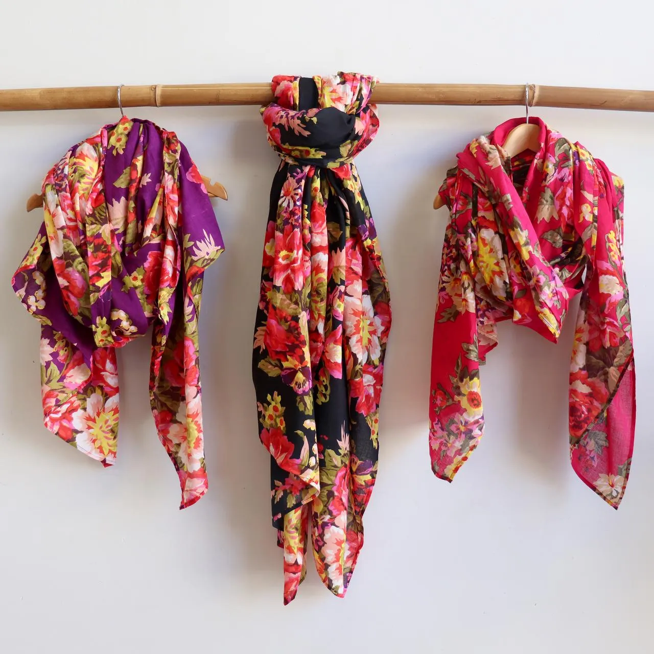 Vintage Floral Scarf