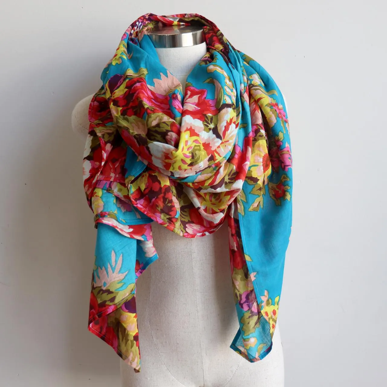 Vintage Floral Scarf